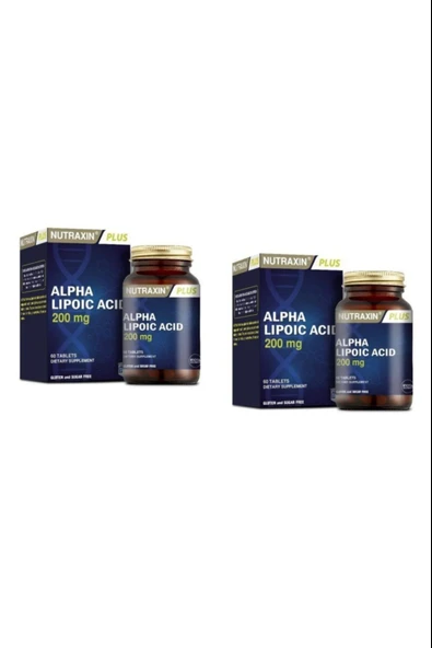 Nutraxin Alpha Lipoic Acid 200 mg 60 Tablet 2 Adet ürün görseli