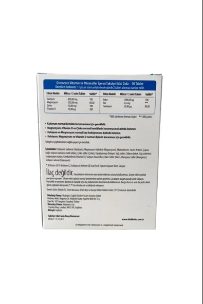 Osteocare 90 Tablet - Resim 4
