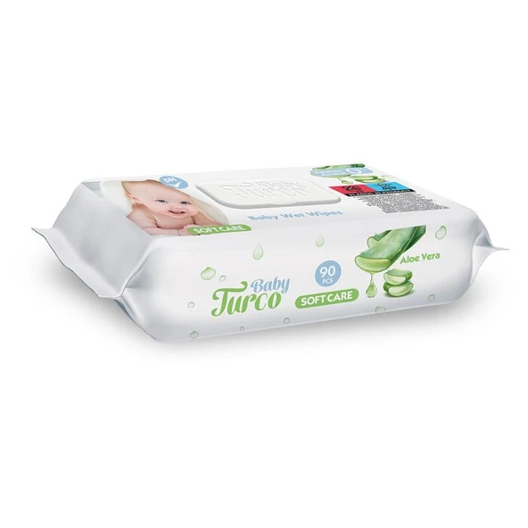 Baby Turco Islak Mendil Aloe Vera 90'lı ürün görseli 1