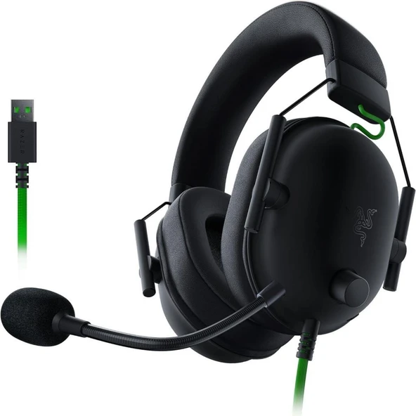 Razer BlackShark V2 X RZ04-04570100-R3M1 7.1 USB Kablolu Kulak Üstü Oyuncu Kulaklığı Teşhir ürün görseli 1