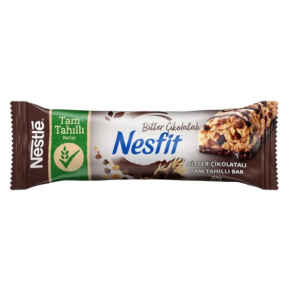 Nestle Nesfit Bitter Çikolatalı Tam Tahıllı Bar 23.5 Gr ürün görseli