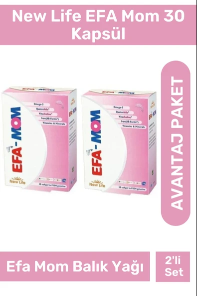 New Life EFA Mom 30 Kapsül 2 Adet ürün görseli