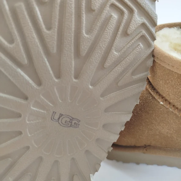 HAKİKİ SÜET DERİ KÜRKLÜ İNCE TABAN KADIN BOT TABA - Resim 4