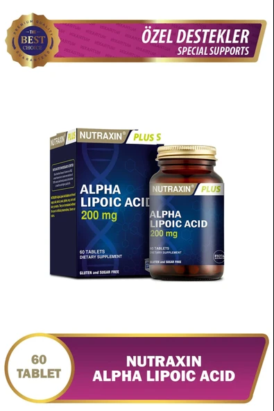 Nutraxin Alpha Lipoic Acid 200 mg 60 Tablet 5 Adet ürün görseli