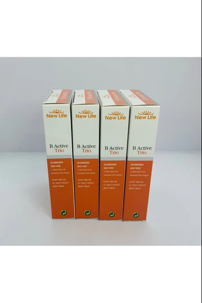 New Life B Active Trio Dil Altı 30 Tablet 4 Adet - Resim 3