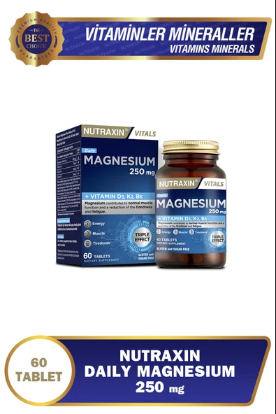 Nutraxin Magnesium Daily 60 Tablet 2 Adet - Resim 2