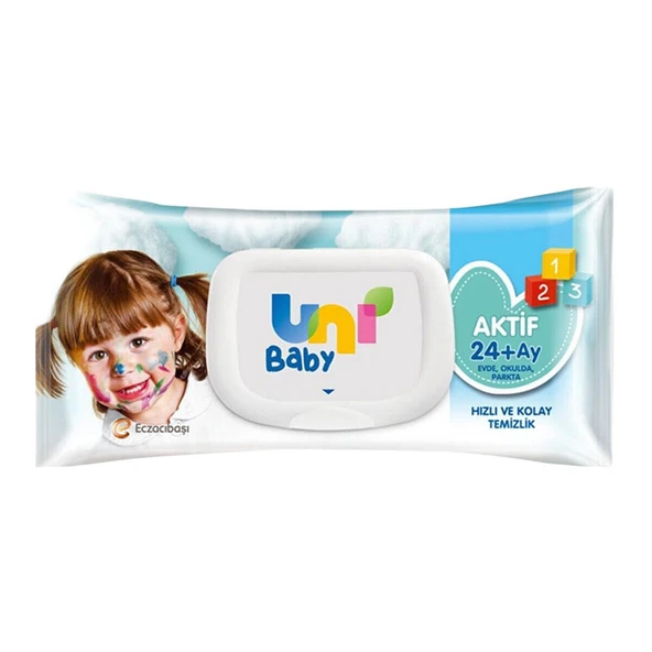 Uni Baby Islak Mendil Aktif 72'li ürün görseli
