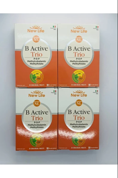 New Life B Active Trio Dil Altı 30 Tablet 4 Adet ürün görseli