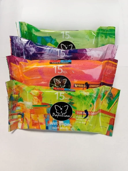 Papilion Islak Cep Mendili 15 Li 4 Lü ürün görseli