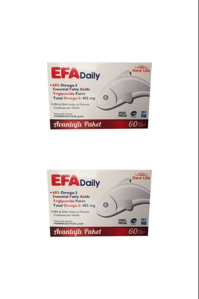 New Life Efa Daily 60 Kapsül 2 Adet ürün görseli