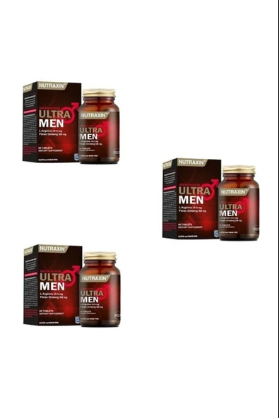 Nutraxin Ultra Men 60 Tablet 3 Adet ürün görseli