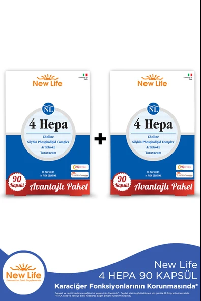 New Life 4 Hepa 90 Softgel Kapsül 2 Adet ürün görseli