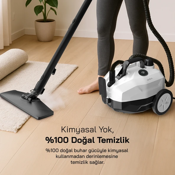 Sinbo 2000W 5 Bar Yüksek Basınçlı 2 Litre 15 Başlıklı 110 Derece Profesyonel Buharlı Temizleyici SSC-6428 - Resim 5