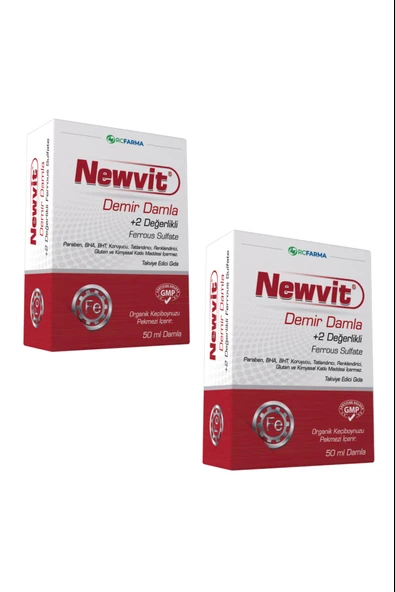 Newvit Demir Damla 50 ml 2 Adet ürün görseli
