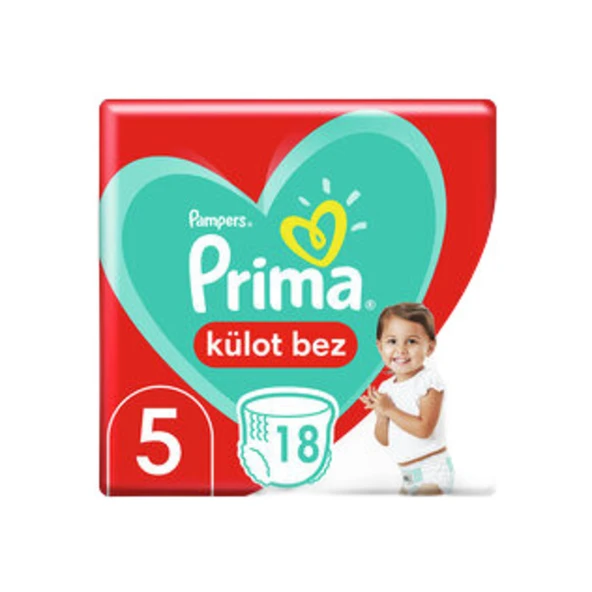 Prima Bebek Bezi Külot Pants Junior Deneme Paketi 5 Beden 18'li ürün görseli