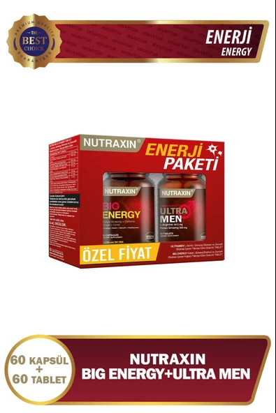 Nutraxin Enerji Paketi - Big Energy+Ultra Men Set ürün görseli