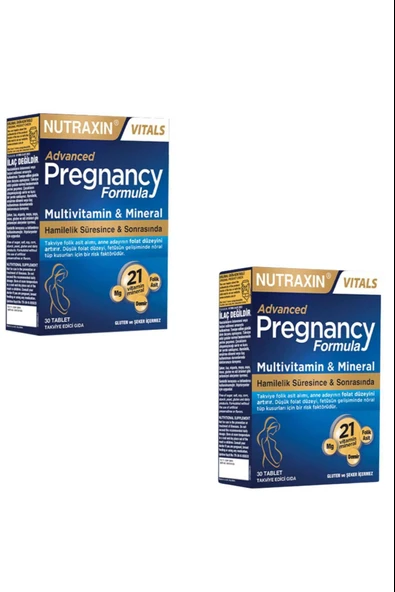 Nutraxin Pregnancy Formula 30 Tablet 2 Adet ürün görseli