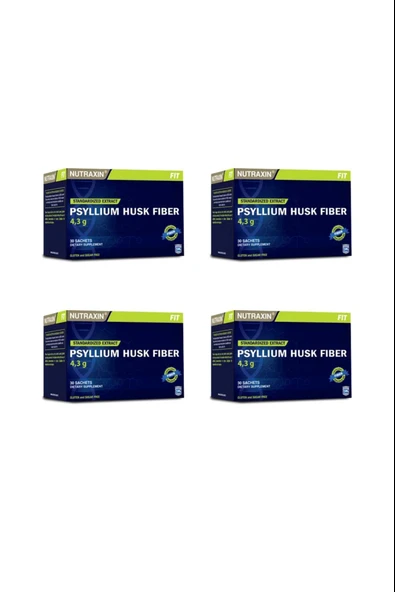 Nutraxin Psyllium Husk Fiber 4 g x 30 Saşe 4 Adet ürün görseli