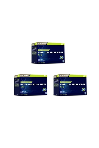 Nutraxin Psyllium Husk Fiber 4 g x 30 Saşe 3 Adet ürün görseli