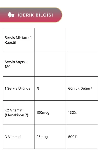 New Life Mena K2+D3 60 Kapsül 3 Adet - Resim 3