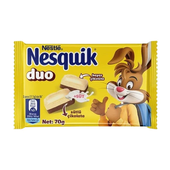 Nestle Çikolata Nesquik Duo Kare 70 Gr ürün görseli