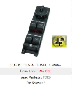 Unıversal Dörtlü Anahtar Sol-Focus - Fiesta - C-Max - Kuga - Mcar-An318c - Resim 1