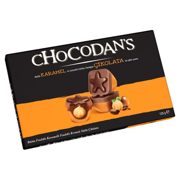 Şölen Çikolata Chocodan's Bütün Fındıklı Karamelli 125 Gr ürün görseli