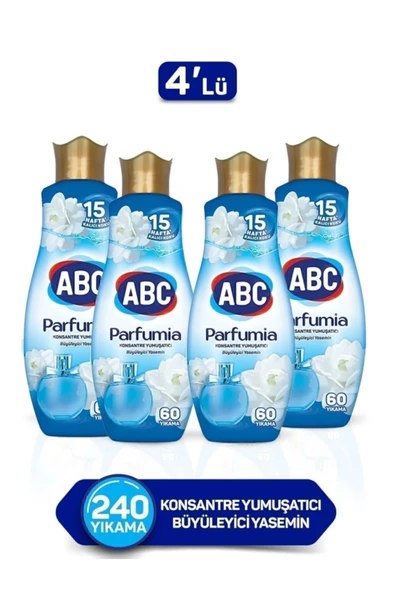ABC Parfumia Büyüleyici Yasemin Konsantre Yumuşatıcı 1440 ml 4'lü Seti ürün görseli 1