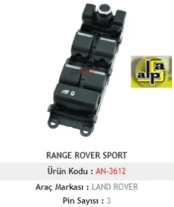 Unıversal Dörtlü Anahtar Sol-Land Range Rover Sport - Mcar-An3612 - Resim 1
