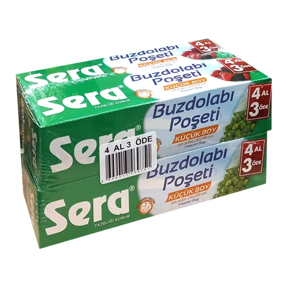 Sera Buzdolabı Poşeti Küçük Boy 30'lu 4 Adet ürün görseli