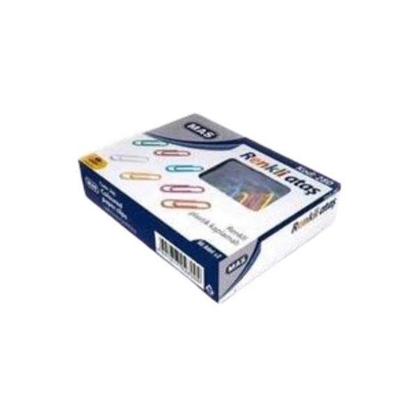 Mas 28mm Renkli Pvc Kaplı Ataş 50'li ürün görseli