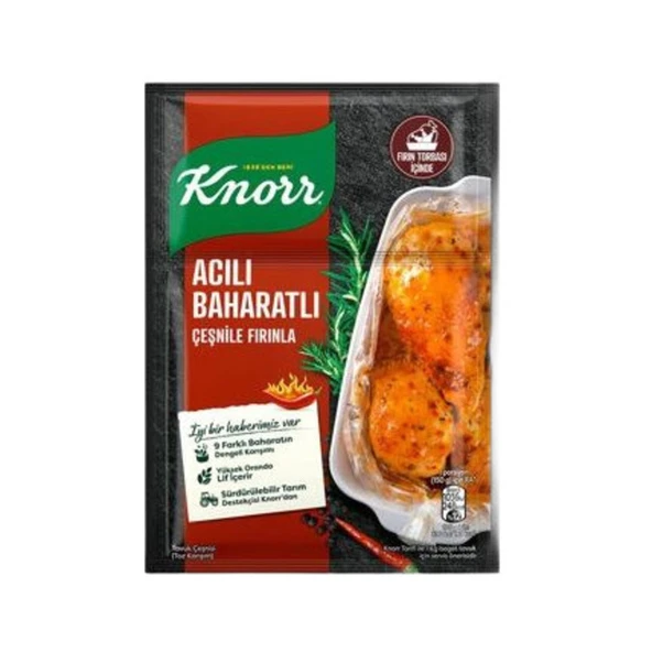 Knorr Acılı Baharatlı Çeşnile Fırınla 31 Gr ürün görseli 1