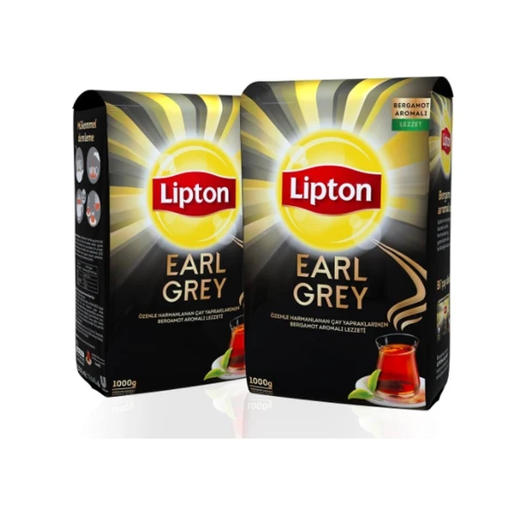 Lipton Earl Grey Bergamot Aromalı Siyah Dökme Çay 2 x 1 KG ürün görseli