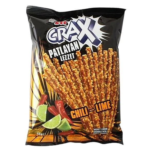 Eti Crax Patlayan Lezzet Chili Lime Çubuk Kraker 50 Gr ürün görseli