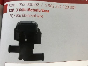 Unıversal Üç Yollu Vana-12v     22mm    5902322120001 - Kormas-95200002 - Resim 1