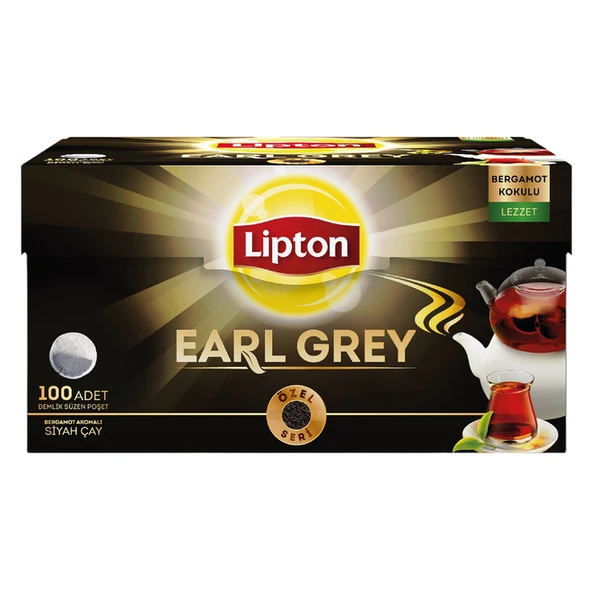 Lipton Çay Earl Grey Demlik Poşet 100'lü ürün görseli
