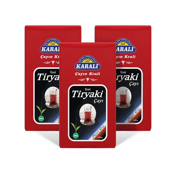 Karali Tiryaki Siyah Dökme Çay 3 x 1 KG ürün görseli