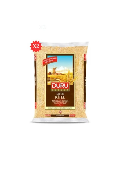 Duru Bulgur Sefer Kitel (İçli Köftelik ) bulgur 1000gr*2 ürün görseli
