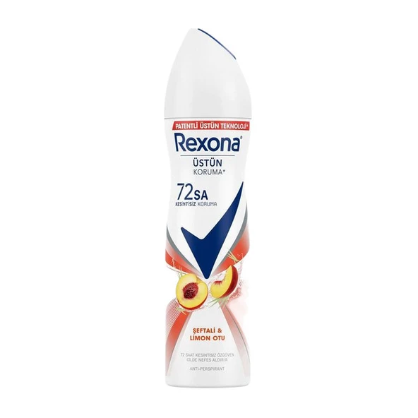 Rexona Deodorant Kadın Şeftali & Limon Otu 72 Saat Kesintisiz Üstün Koruma 150 Ml ürün görseli 1