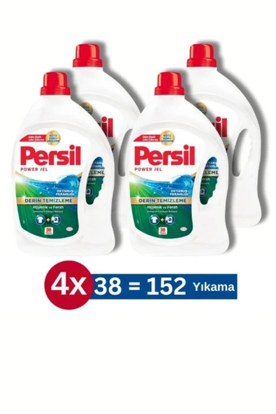 Persil Jel Okyanus Ferahlığı Sıvı Çamaşır Deterjanı 38 Yıkama  2470ml 4'lü Set ürün görseli