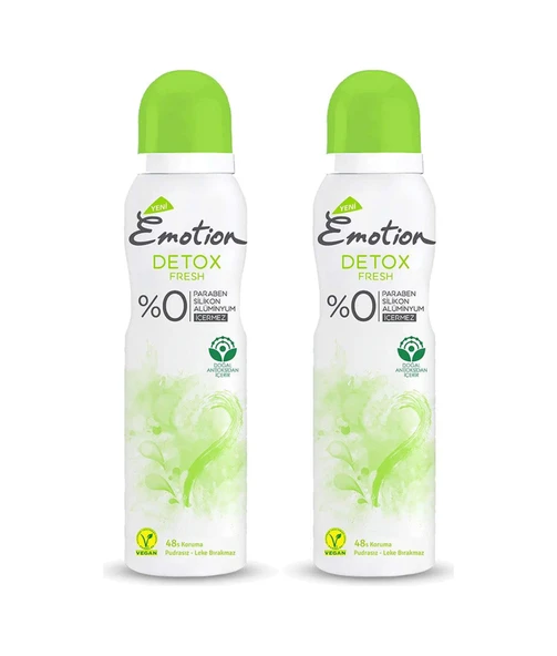 2 Adet Detox Fresh Kadın Deodorant Sprey 150 ml ürün görseli 1