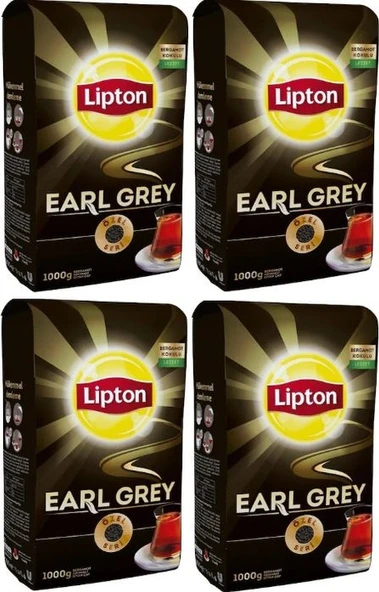 Lipton Earl Grey Bergamot Aromalı Siyah Dökme Çay 4 x 1 KG ürün görseli
