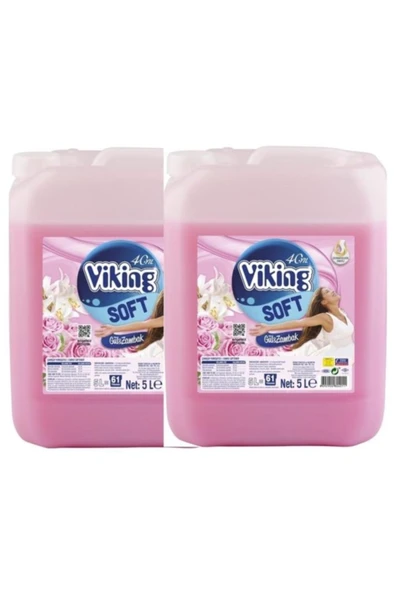 Viking Yumuşatıcı Gül-zambak 2x5 Lt 122 Yıkama ürün görseli