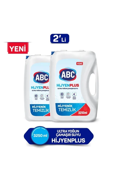 ABC Hijyen Plus Ultra Çamaşır Suyu 3.25 Lt 2'li Paket ürün görseli 1
