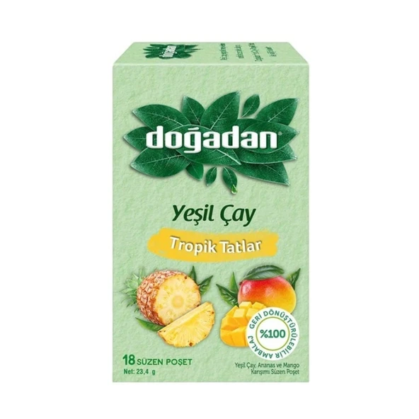 Doğadan Yeşil Çay Tropikal Tatlar 18'li ürün görseli