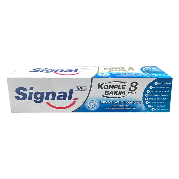Signal Komple Bakım 8 Etki Beyazlatıcı Koruma Tüm Aile 75 Ml ürün görseli 1