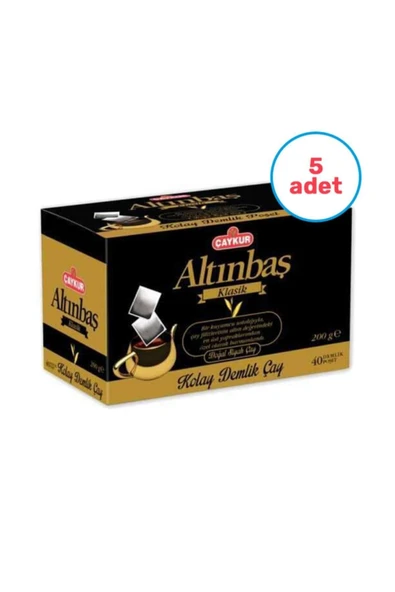 Çaykur Altınbaş Klasik Demlik Poşet Çay 200gr 40 Demlik (5 Paket) ürün görseli