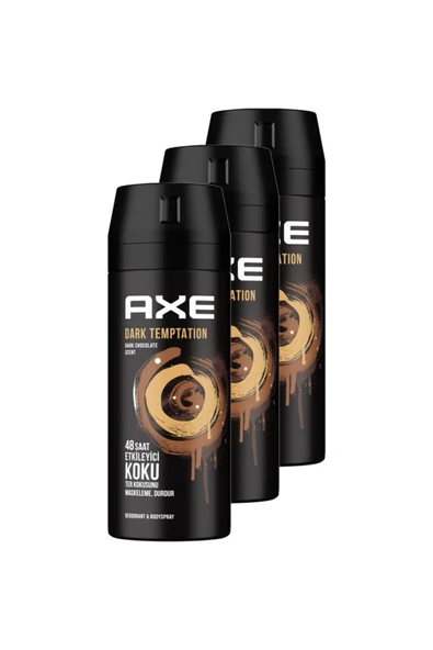 Axe Erkek Deodorant Dark Temptation 150 mll 3'lü Avantaj Paketi  8690637981494-003 ürün görseli