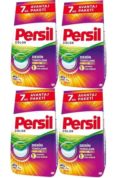 Persil Matik Toz Çamaşır Deterjanı 28kg Color/renkli (184 YIKAMA) (4PK*7KG) ürün görseli 1