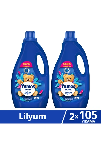 Yumoş Extra Konsantre Çamaşır Yumuşatıcısı Lilyum 105 Yıkama 2520ml x2 ürün görseli